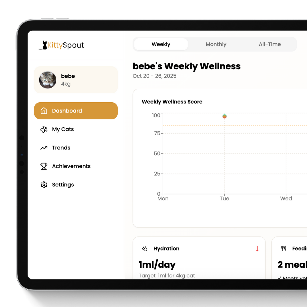 KittySpout Wellness Tracker