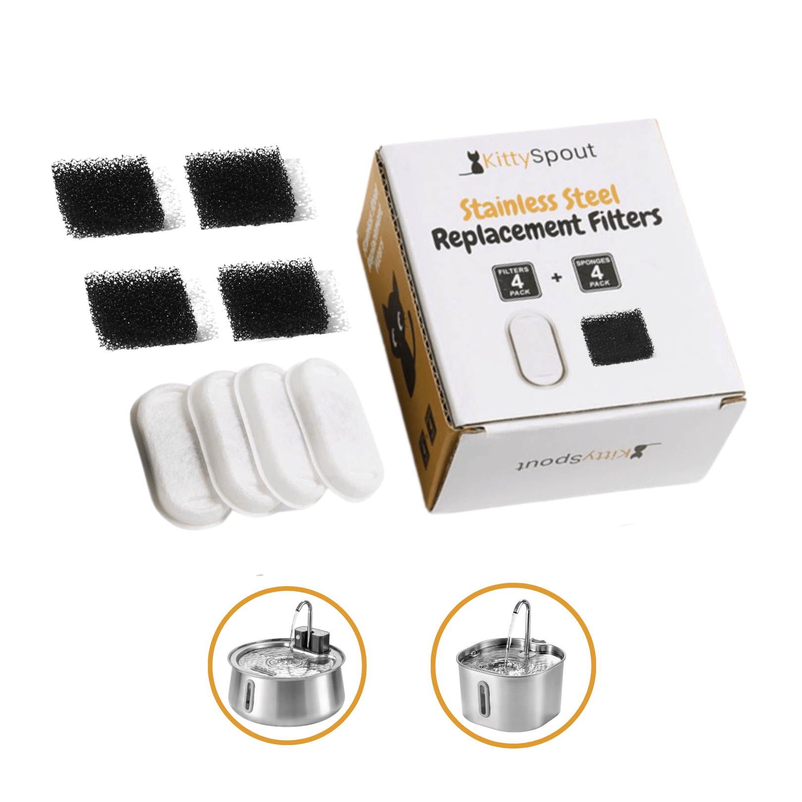 Filtros de repuesto de acero inoxidable