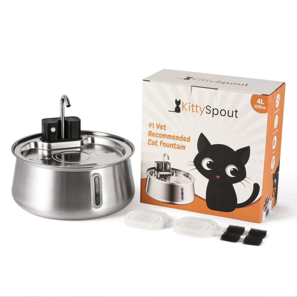 The KittySpout™ - Wireless Fountain 2.0 2-month Kit